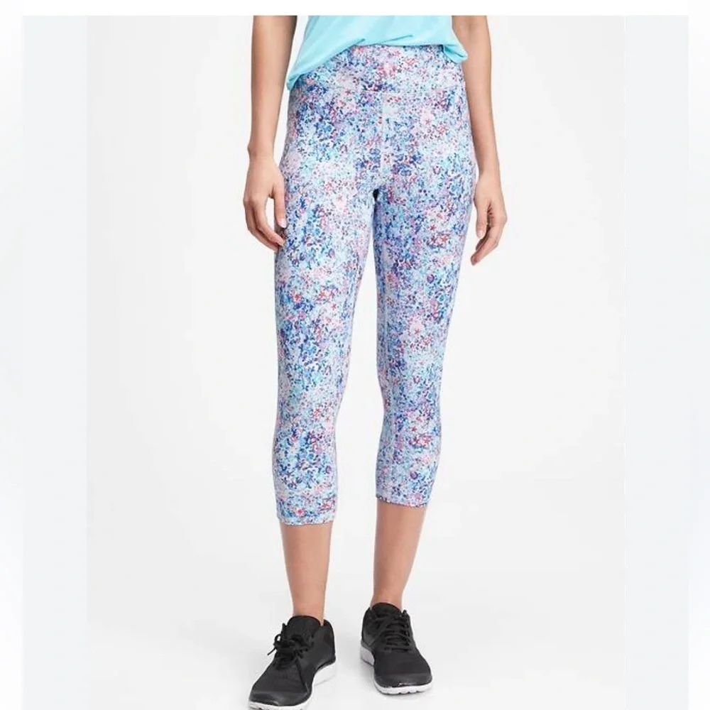 GapFit | Compression capris leggings blue tie dye - Picture 2 of 12